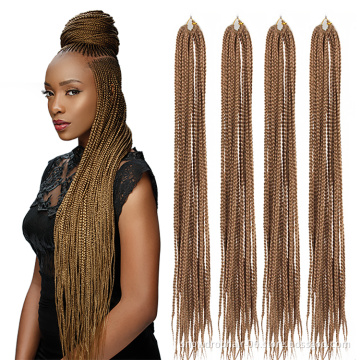 Julianna 14 18 22 38 Inch Super Extra Long Knotless Pre Looped Box Braids Crochet Braids Synthetic Braiding Hair Extension